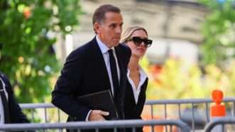 Hunter Biden walks next to a woman | Saquan Stimpson - CNP for NY Post / MEGA / Newscom/RSSIL/Newscom