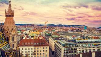 An aerial shot of Vienna, Austria | Vvvita/Dreamstime.com