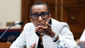 Claudine Gay during a U.S. House hearing | Photo: Sipa USA/Alamy