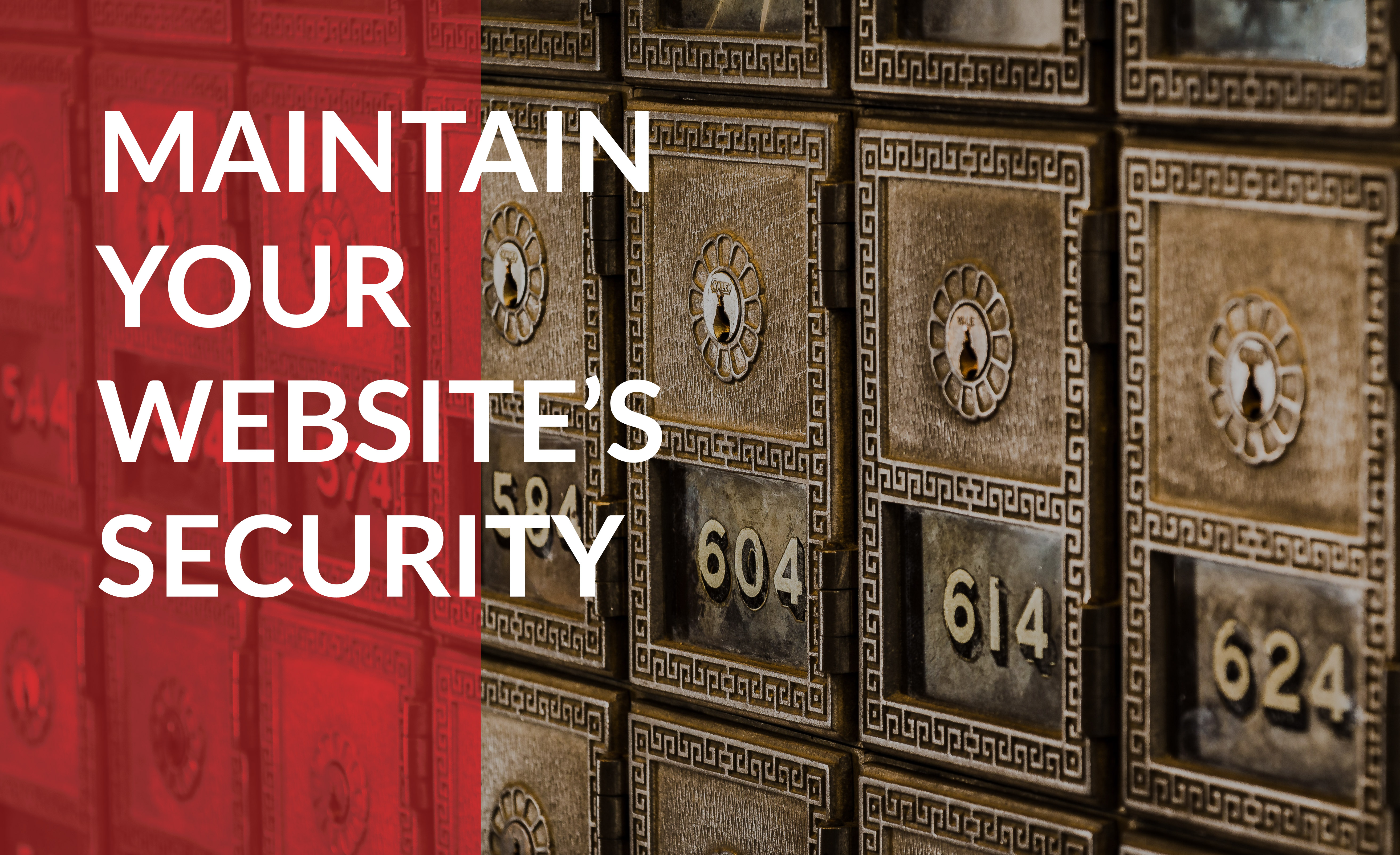 Maintain your website's security