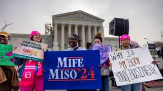 Pro-choice protestors outside the Supreme Court | Michael Nigro/ZUMAPRESS/Newscom