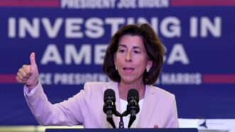 Commerce Secretary Gina Raimondo giving a speech | Mark Hertzberg/ZUMAPRESS/Newscom